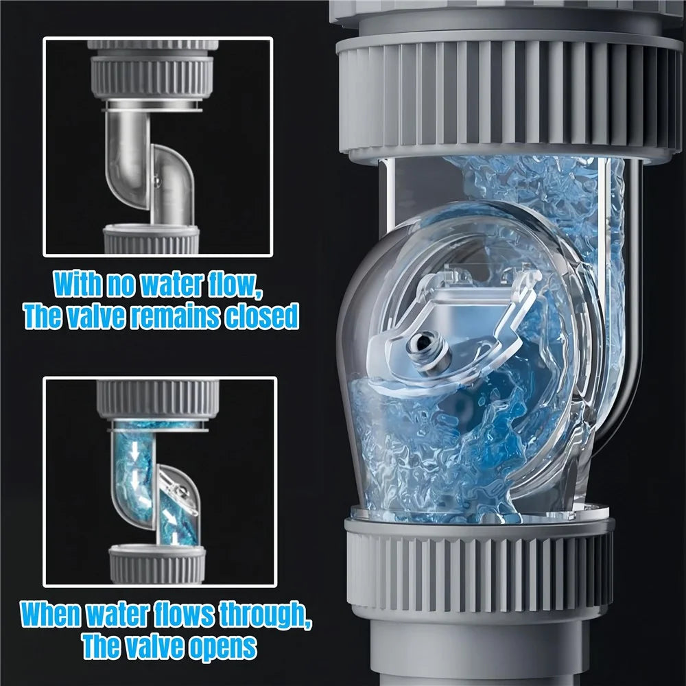 Sink Drain Pipe Kit Anti-Odor Flexible P-Trap Plumbing for Bathroom  /  Kitchen Basin Vanity - 5