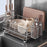 304 Stainless Steel Dish Drying Rack Bowls Plates Cups Cutlery Kitchen Storage Organizer, 36x25.5cm - 1