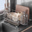 304 Stainless Steel Dish Drying Rack Bowls Plates Cups Cutlery Kitchen Storage Organizer, 36x25.5cm - 6