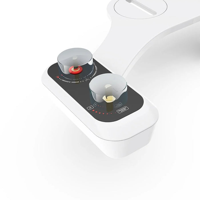 Smart Toilet Bidet Attachment Non-Electric Cold Water Dual Nozzle for Feminine Rear Cleaning -  Brass Joint - 5