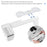 KY50066-7-8 Bidet Toilet Attachment Non-Electric Cold Water Spray Self-Cleaning Toilet Seat Attachment with Dual Nozzle for Bathroom - EU Plug - 7