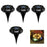 4Pcs SL6001 Outdoor Solar LED Ground Light Garden Lawn Pathway Waterproof Underground Lamp - Warm Light+Colorful Light - 1