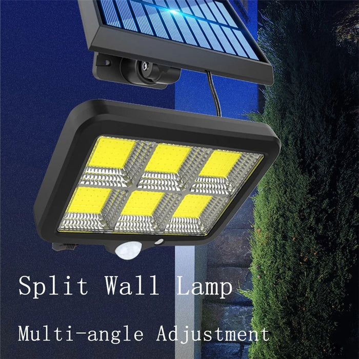 COB 150 LED Solar Light PIR Motion Sensor Wall Lamp Floodlight Waterproof Path Street Lamp Garden Decoration - 2