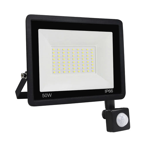 50W 72 LED IP66 Waterproof Floodlight with U-shaped Bracket Style B Outdoor Motion Sensor Lamp [PIR Sensor] - 1