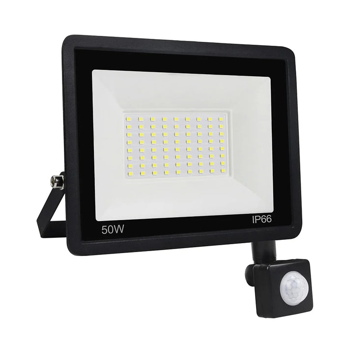50W 72 LED IP66 Waterproof Floodlight with U-shaped Bracket Style B Outdoor Motion Sensor Lamp [PIR Sensor] - 1