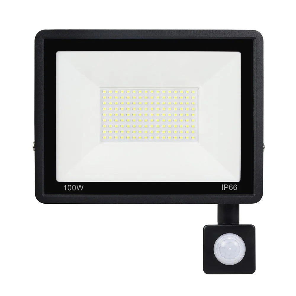 100W 144 LED Outdoor Courtyard Garden Square Floodlight Style B Motion Induction Waterproof Lamp [PIR Sensor] - 2