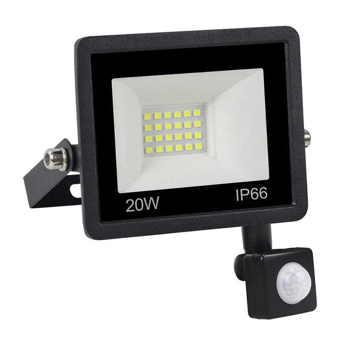 20W 24 LED Wall Reflector Floodlight with Motion Sensor Style B IP66 Waterproof Garden Lamp [PIR Sensor] - 1
