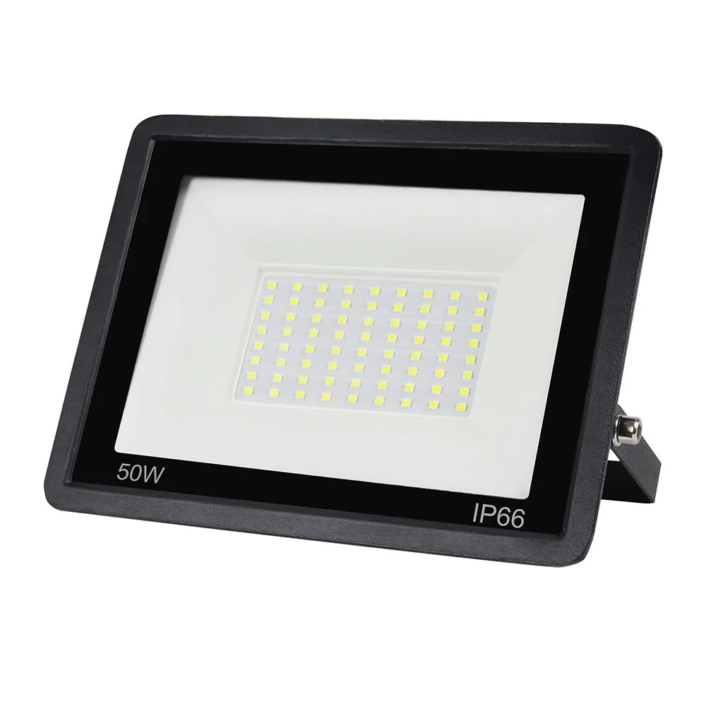 50W 72 LED Floodlight with U-shaped Bracket Style B IP66 Waterproof Outdoor Lighting [Switch Control] - 1