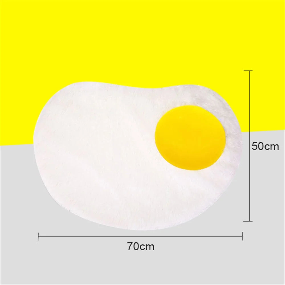 TG-PB0101 Funny Fried Egg Design Soft Plush Pet Mat Warm Dog Cat Rest Sleeping Pad Pet Gift - 4
