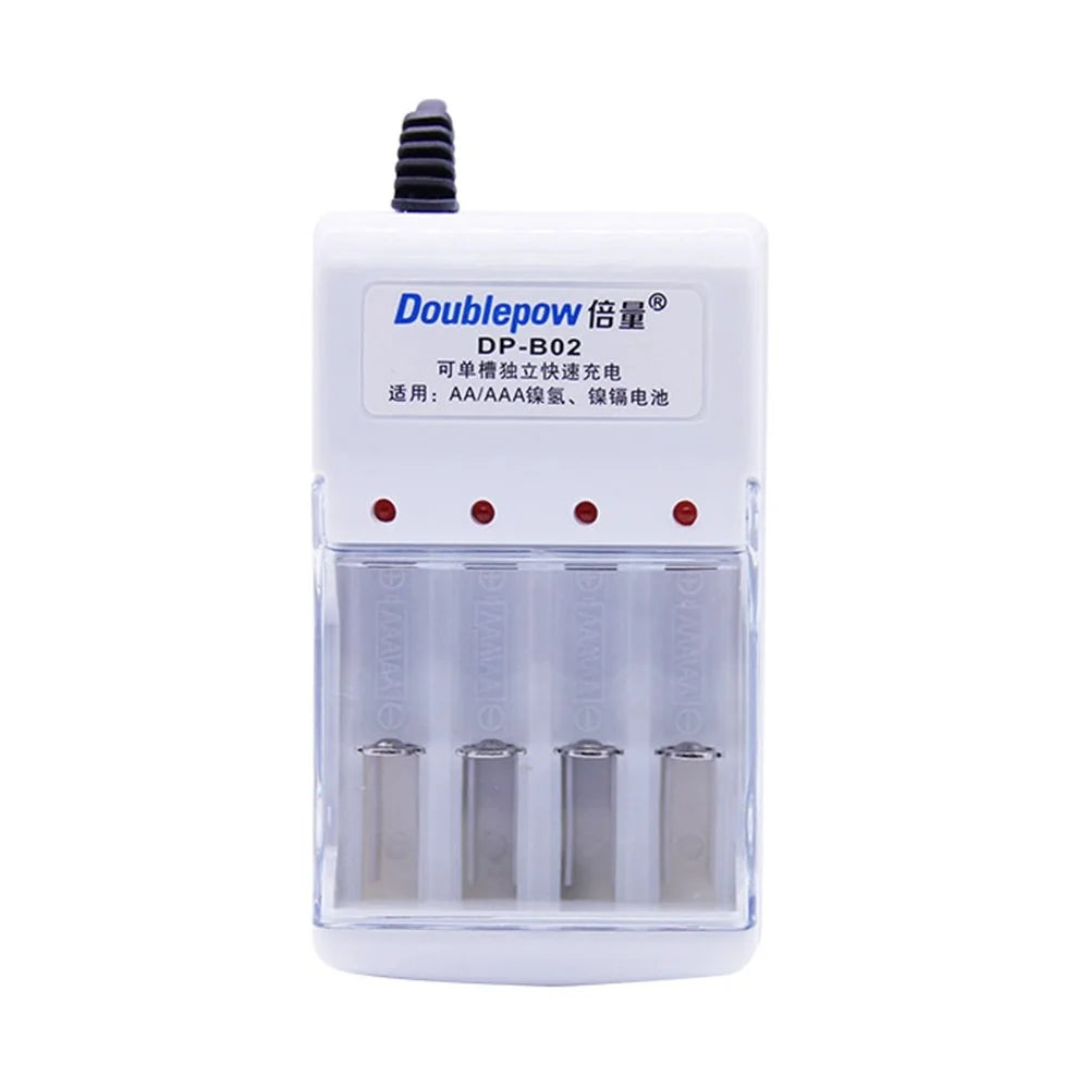 DOUBLEPOW DP-B02 4 Slots Battery Charger for 1.2V AA/AAA Ni-MH/Ni-CD Rechargeable Batteries (Chinese Version) - EU Plug - 2