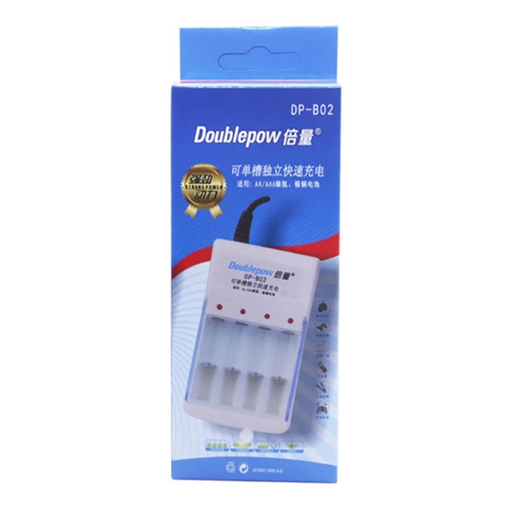 DOUBLEPOW DP-B02 4 Slots Battery Charger for 1.2V AA/AAA Ni-MH/Ni-CD Rechargeable Batteries (Chinese Version) - EU Plug - 6