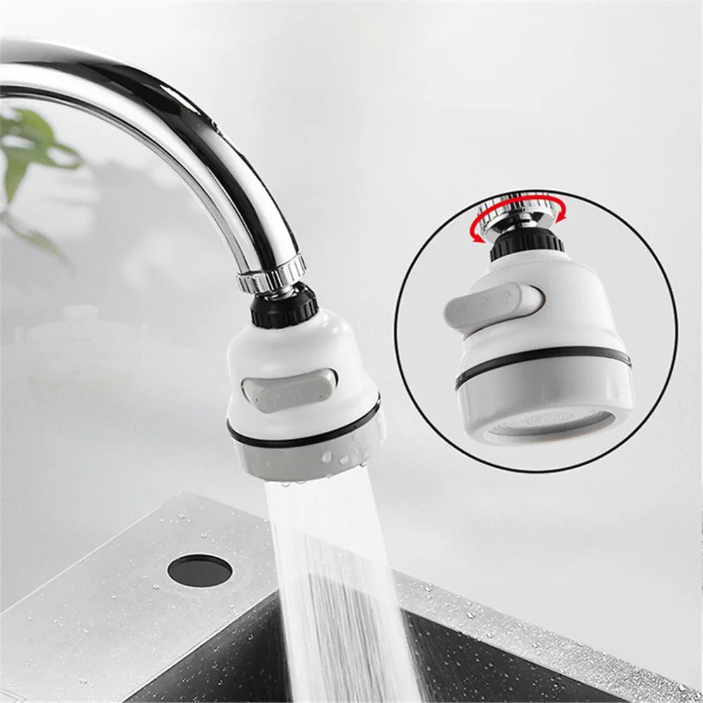 Faucet Booster Shower Anti-splash Sprinkler Kitchen Tap Water-saving Adjustment Filter - White - 3