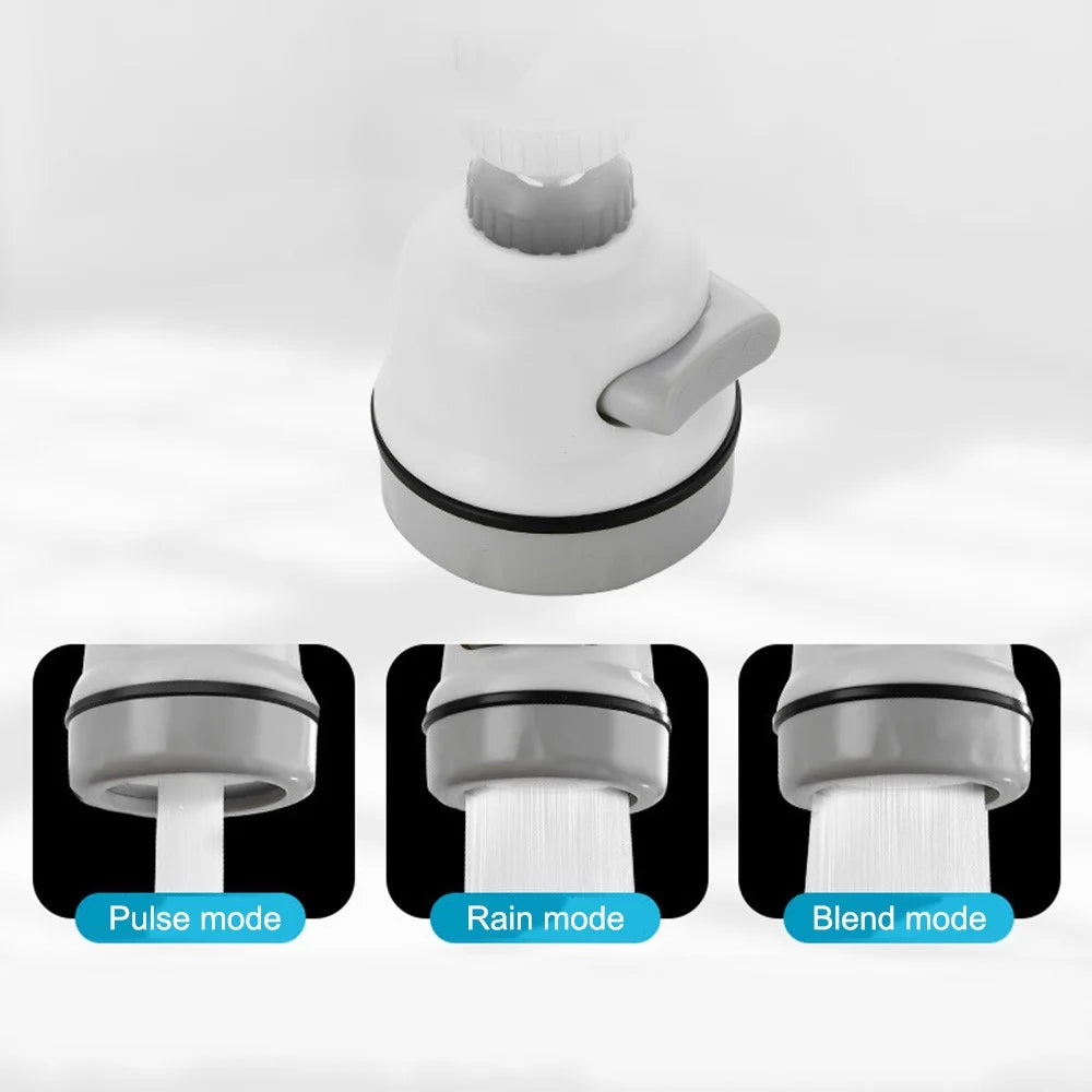 Faucet Booster Shower Anti-splash Sprinkler Kitchen Tap Water-saving Adjustment Filter - White - 4