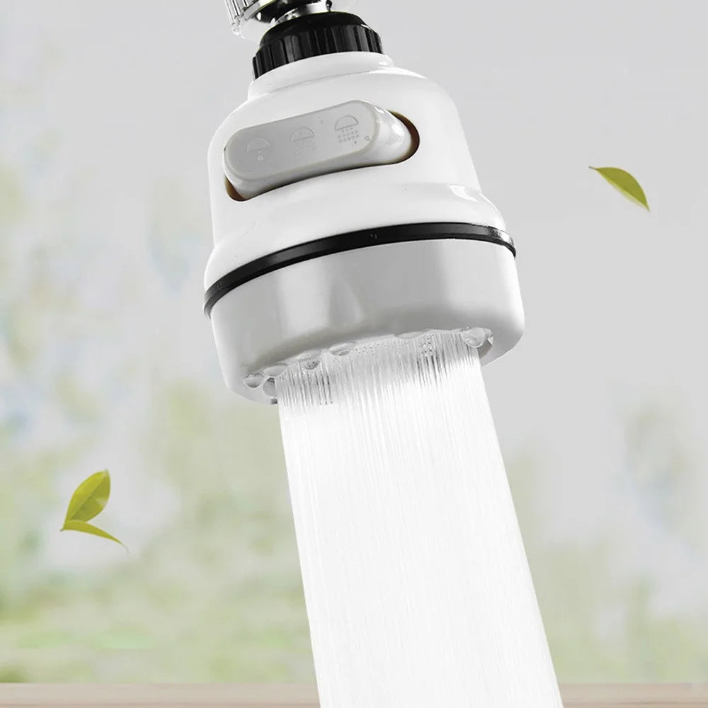 Faucet Booster Shower Anti-splash Sprinkler Kitchen Tap Water-saving Adjustment Filter - White - 6