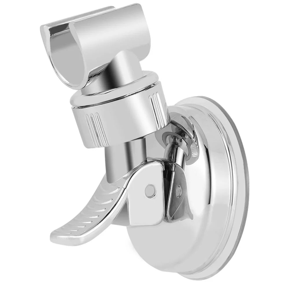 Universal Adjustable Handheld Shower Head Holder Suction Cup Holder Full Plating Shower Head Bathroom Bracket, Style A - 2
