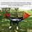 RYDC-012 280x140cm Outdoor Quick Open 210T Nylon Hammock Anti-rollover Camping Hanging Swing Bed with Zipper Mosquito Net - Black / Orange - 4