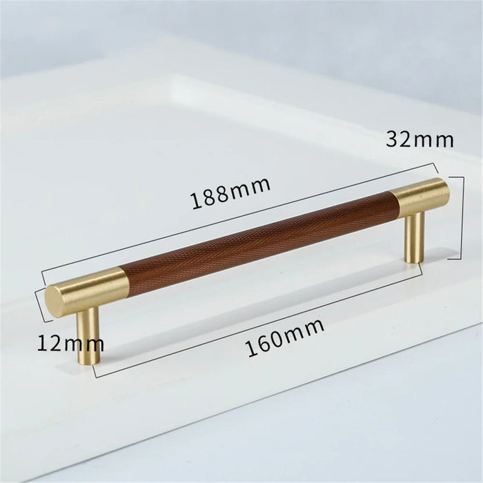 T2933 Home Decoration Kitchen Drawer Pulls Handles Easy Installation Cabinet Door Pulls Replacement (160mm Hole Distance, 188mm Length) - 7