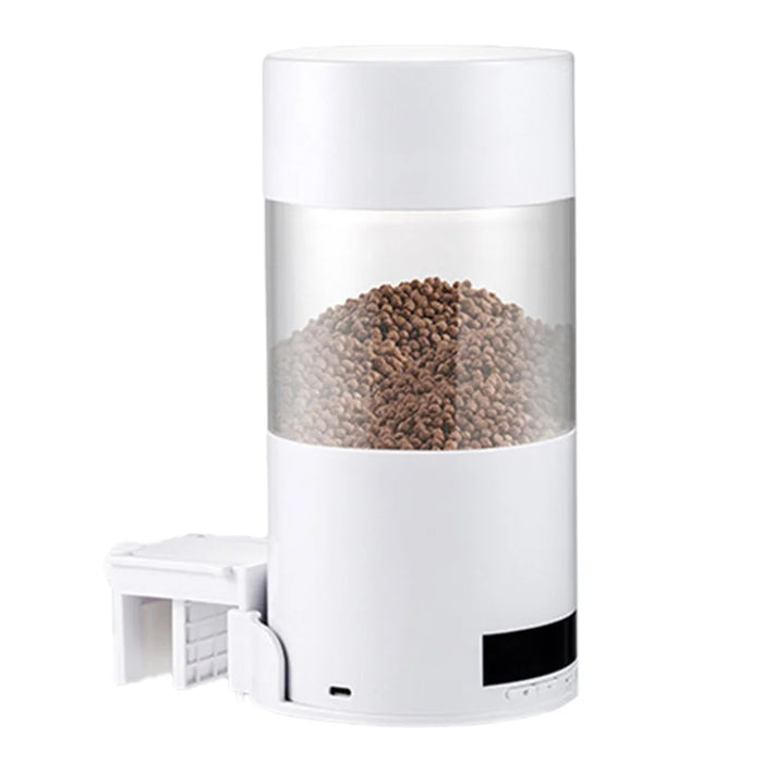 O2 Smart Fish Feeder LED Screen Digital Display Automatic Fish Feeder Fish Food Dispenser for Fish Tank - 1