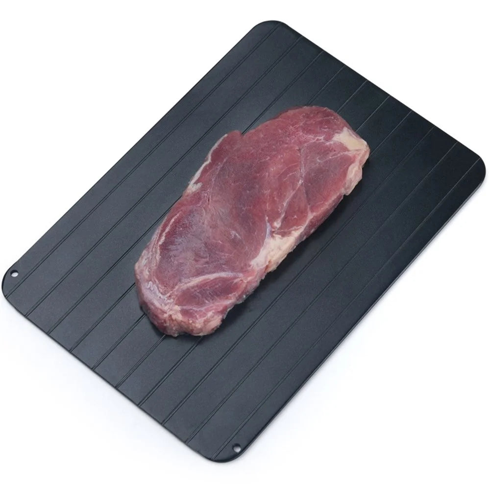Rectangle Frozen Food Meat Fruit Quick Defrost Board Kitchen Fast Defrosting Tray Thaw Gadget, Size L: 35.5*20.5*0.2cm (No FDA Certificate) - 1