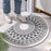 40*60cm Moroccan Semicircle Entrance Door Mat Non-Slip Absorbent Bathmat - Moroccan White / Style A - 1