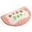 40*60cm Semicircle Bath Mat Furry Bathroom Rug Water Absorbent Floor Carpet - Strawberry / Pink - 1