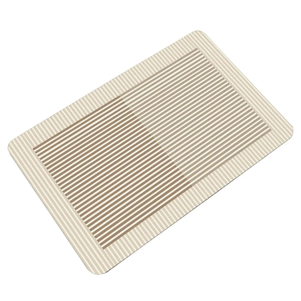 Y-1214-01 50x80cm Non-Slip Bath Mat Home Floor Pad Diatom Mud Water Absorbent Bathroom Carpet - Style-01 - 1