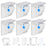 6Pcs Magnetic Cupboard Lock with Key Child Safety Lock for Kitchen Cabinets and Drawers - 1
