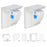 2Pcs Magnetic Cupboard Lock with Key Child Safety Lock for Kitchen Cabinets and Drawers - 1