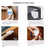 2Pcs Magnetic Cupboard Lock with Key Child Safety Lock for Kitchen Cabinets and Drawers - 5