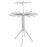 Dual Layer Foldable Floor-Standing Octopus Clothes Drying Rack Household Multi-Head Clothes Drying Rack - White - 1