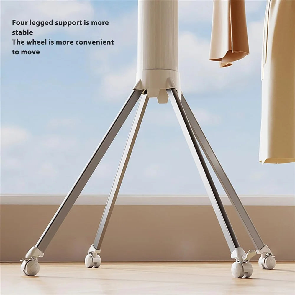 Single Layer Foldable Floor-Standing Octopus Clothes Drying Rack Household 16-pole Clothes Drying Rack - White - 3