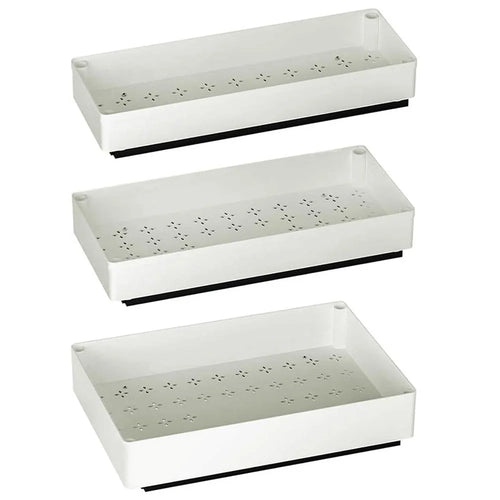 3Pcs / Set Metal Slide Track Spice Bowl Drawer Storage Rack Kitchen Cabinet Cupboard Organizer - 1