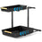Dual Layer L-Shape Pull-Out ABS Storage Rack Height Adjustable Kitchen Countertop Under Sink Organizer - 2