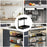 Dual Layer L-Shape Pull-Out ABS Storage Rack Height Adjustable Kitchen Countertop Under Sink Organizer - 3