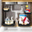 Dual Layer L-Shape Pull-Out ABS Storage Rack Height Adjustable Kitchen Countertop Under Sink Organizer - 5