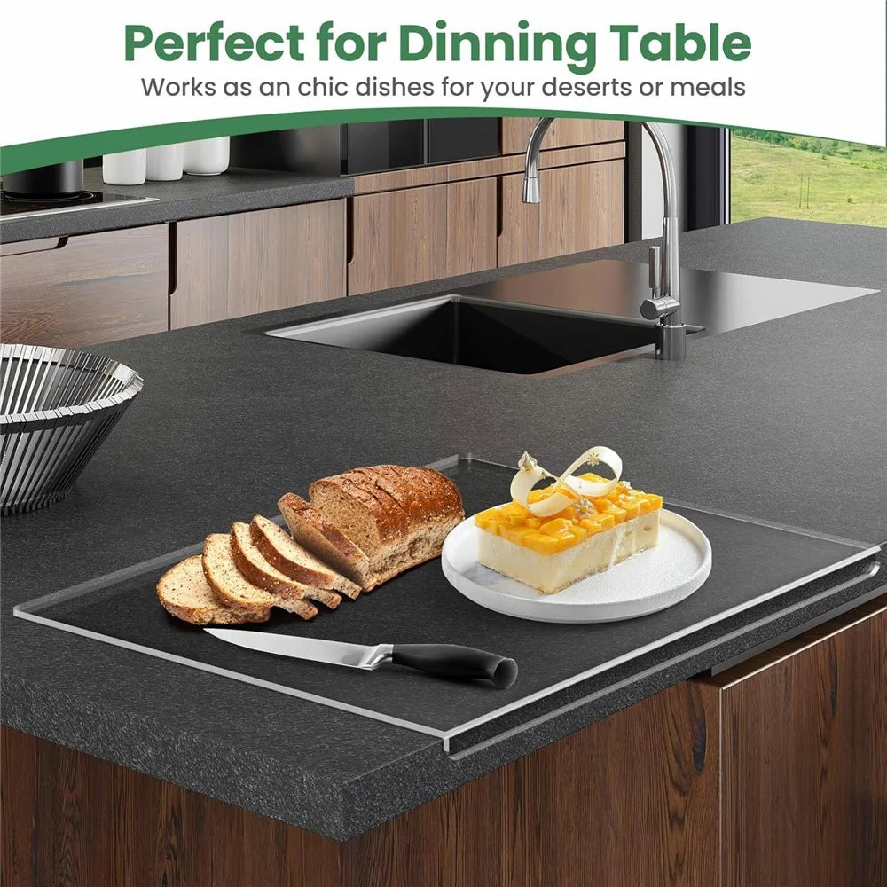 45x35cm Kitchen Counter Acrylic Cutting Board Anti-Slip Fruit Vegetable Cutting Board (BPA-Free, No FDA Certified) - 3