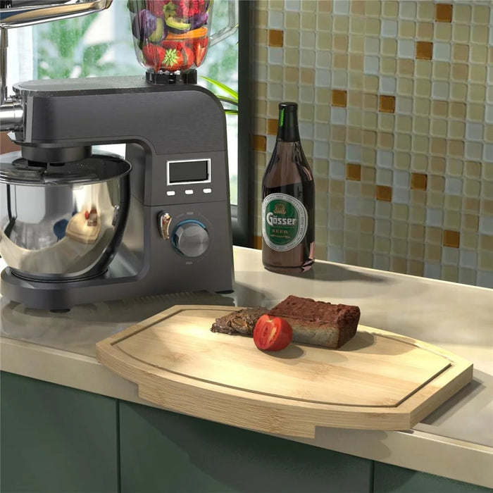 Corner Cutting Board for Kitchen Countertop Space Saving Bamboo Wood Corner Chopping Block (BPA Free, No FDA) - 5