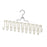 20 Hooks Rotating Clothes Hanger Rack Multi-functional Underwear Organizer Belt Scarf Storage Hook - Cream Apricot - 1