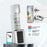 LVD11 Adjustable Smart Door Lock Cylinder APP Control Fingerprint Digital Password Security Entry Mechanical Key - Black - 2