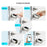 LVD11 Adjustable Smart Door Lock Cylinder APP Control Fingerprint Digital Password Security Entry Mechanical Key - Black - 4