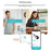 LVD11 Adjustable Smart Door Lock Cylinder APP Control Fingerprint Digital Password Security Entry Mechanical Key - Black - 6
