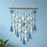 Shell Wall Hanging Tapestry Ocean Beach Boho Decor with Starfish Tassel for Bedroom Living Room - Blue - 1