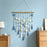 Shell Wall Hanging Tapestry Ocean Beach Boho Decor with Starfish Tassel for Bedroom Living Room - Blue - 3