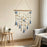 Shell Wall Hanging Tapestry Ocean Beach Boho Decor with Starfish Tassel for Bedroom Living Room - Blue - 4