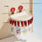 DD1511-1 24-Clip Sock Drying Rack Suction Cup Wall Mount Foldable Laundry Hanger - Cream White - 1