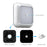 1Pc 1143 Square 6 LED Motion Sensor Night Light Battery Powered PIR Induction Under Cabinet Light Closet Lamp - Silver Shell/White Light - 7
