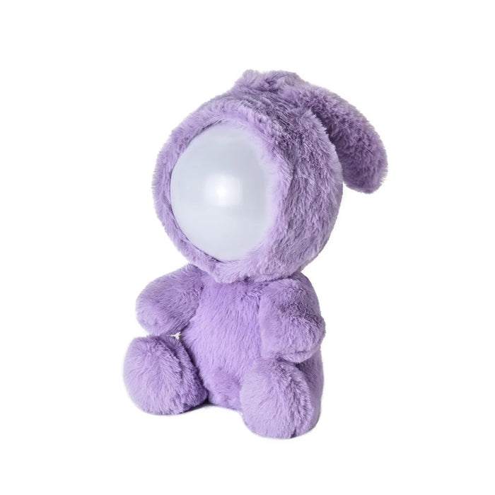 Cute Cartoon Plush Toy Night Light Bluetooth-compatible Speaker Children Girlfriend Gift - Rabbit - 5