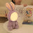 Cute Cartoon Plush Toy Night Light Bluetooth-compatible Speaker Children Girlfriend Gift - Rabbit - 7