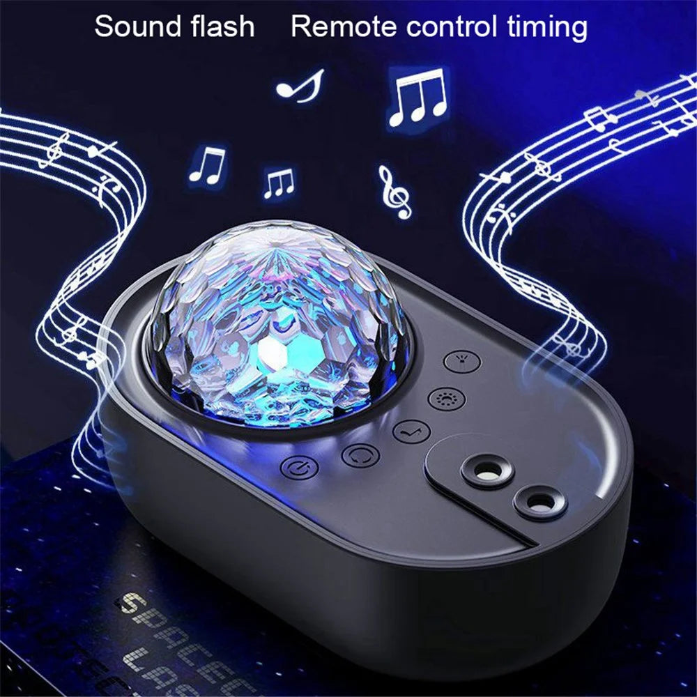 K-1069 Spacecraft Galaxy Projector Aurora Lights Star Projector with Remote Control Sky Night Light Projector - White - 6