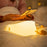 Soft Silicone Touch Sensor Timing Flat Duck Night Lamp for Kids Bedroom LED Night Light - 6